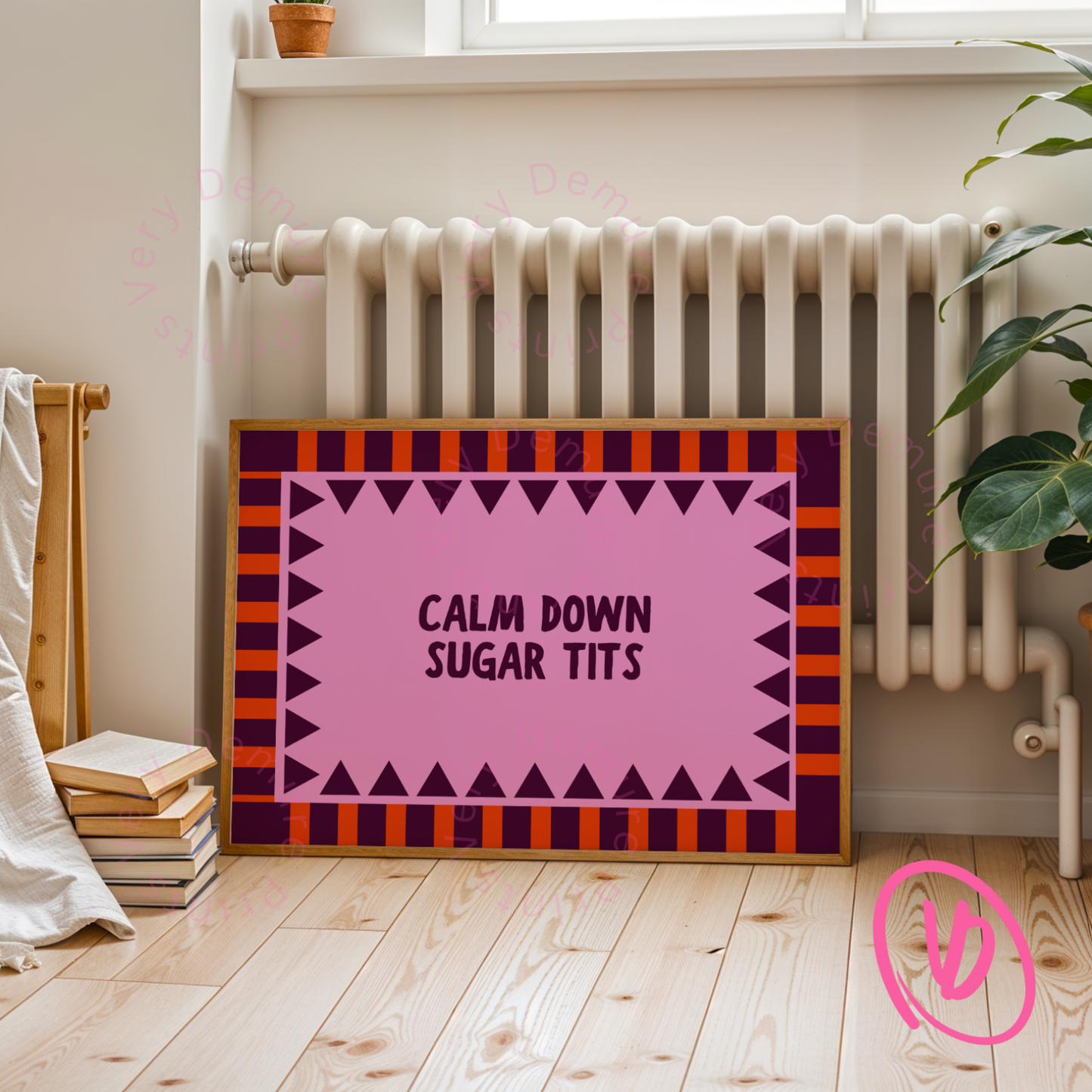Calm Down Sugar Tits - Magenta