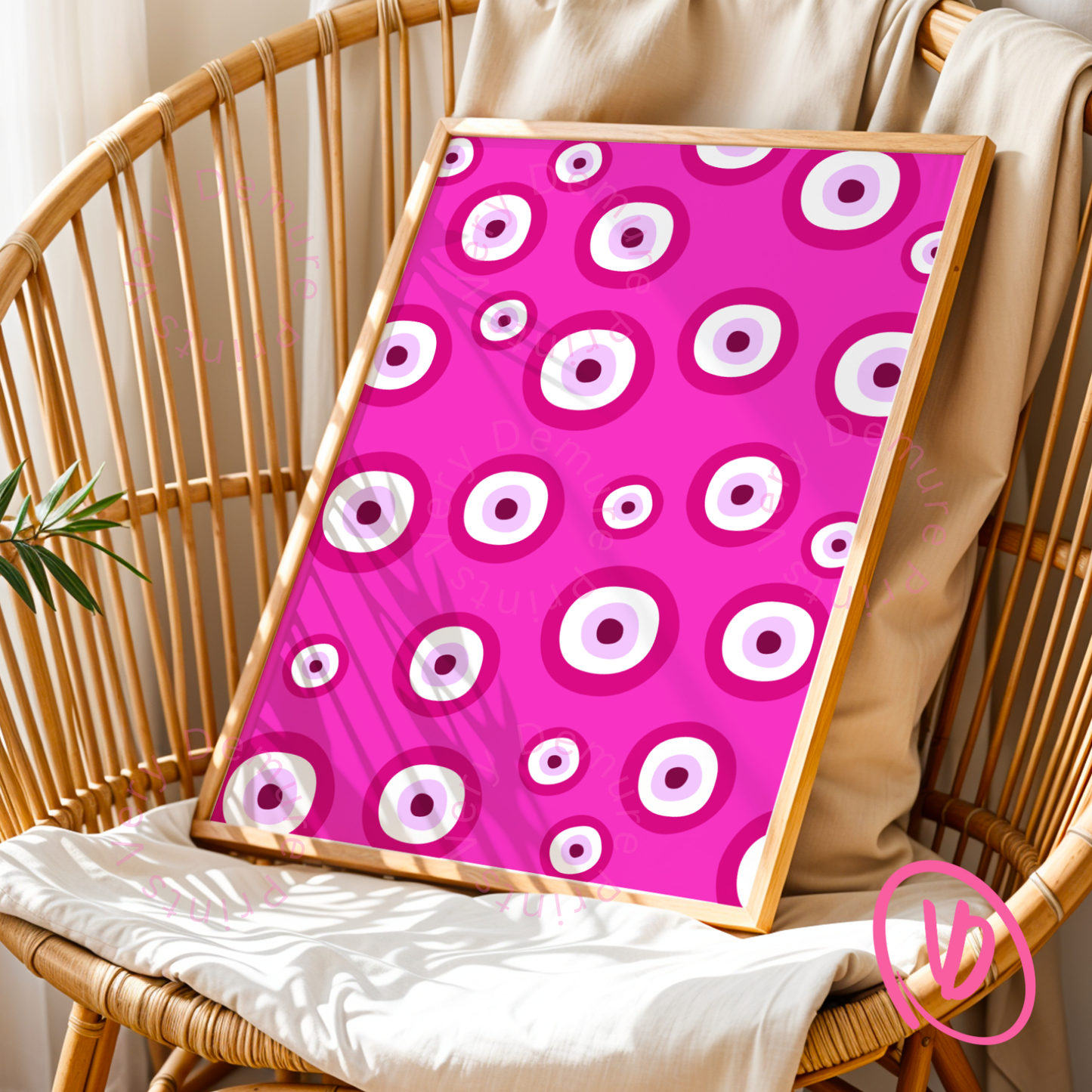 Greek Evil Eye - Pink