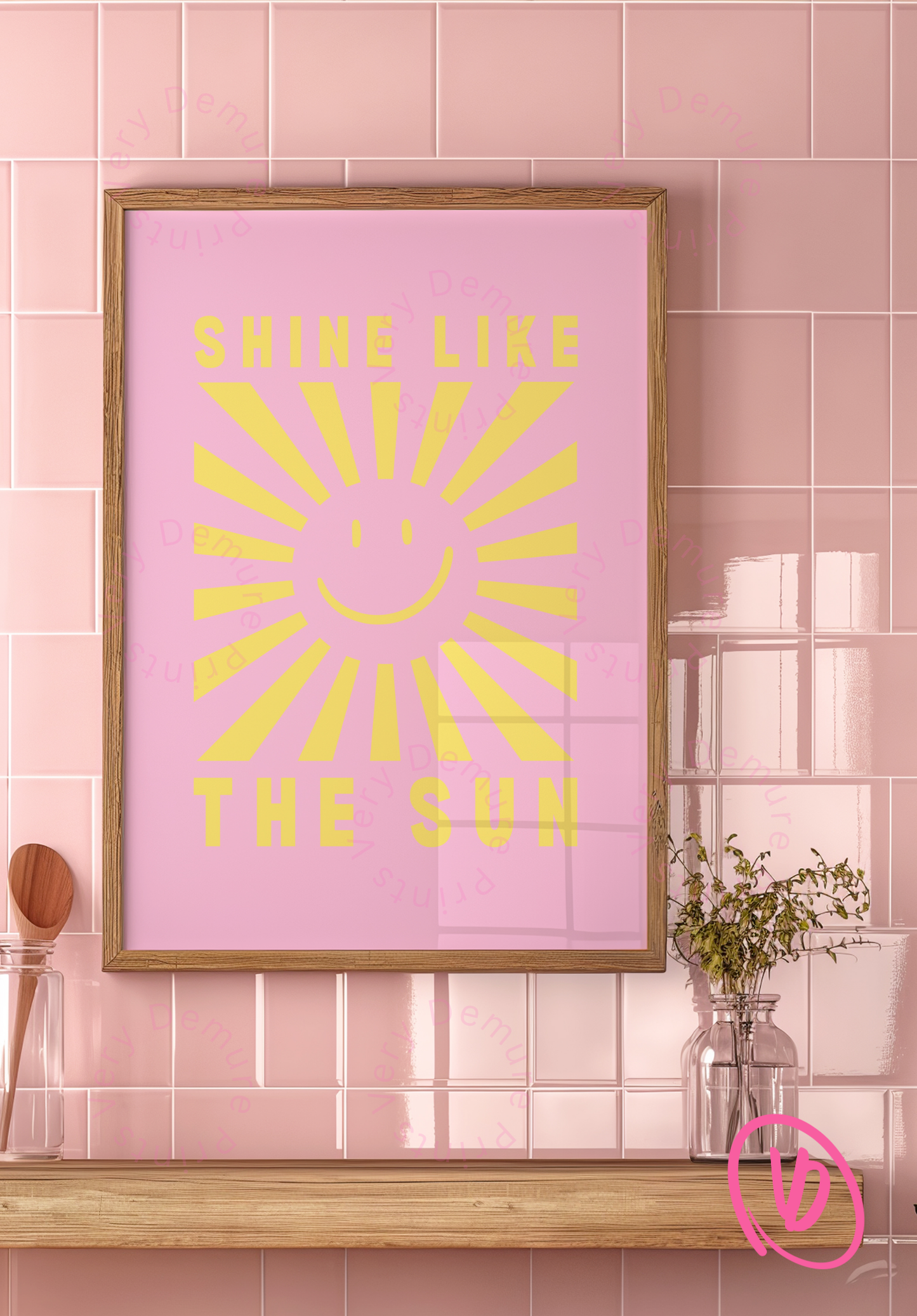 Shine Like The Sun - Light Pink & Yellow