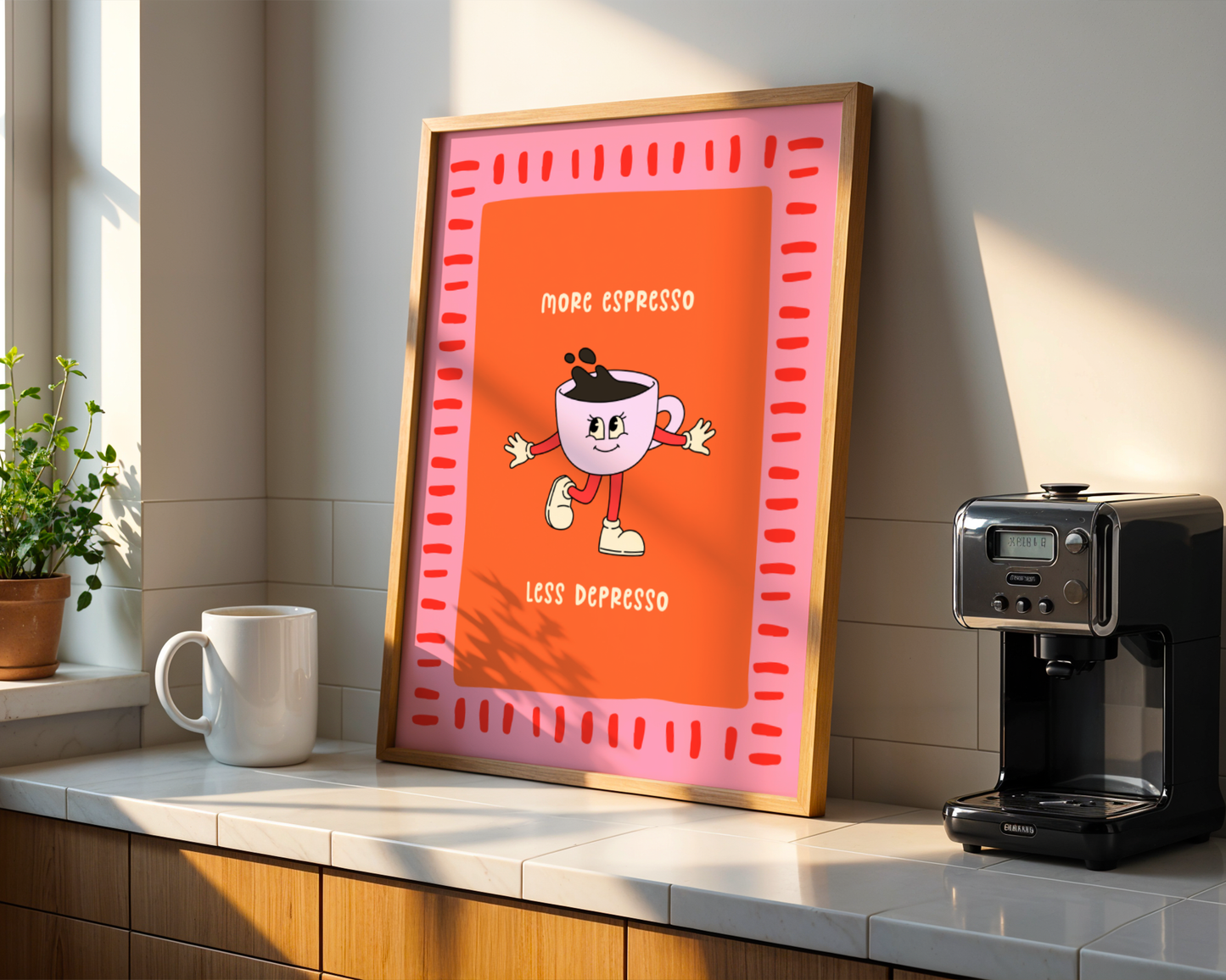 Plus d'expresso, moins de dépresso - Missy - Orange