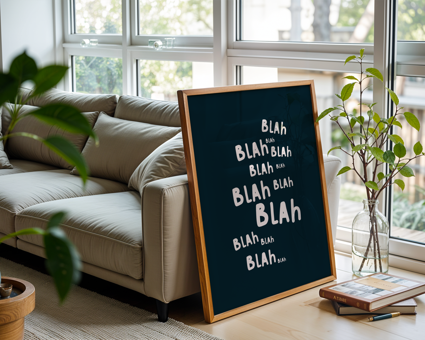 Blah Blah Deep Teal