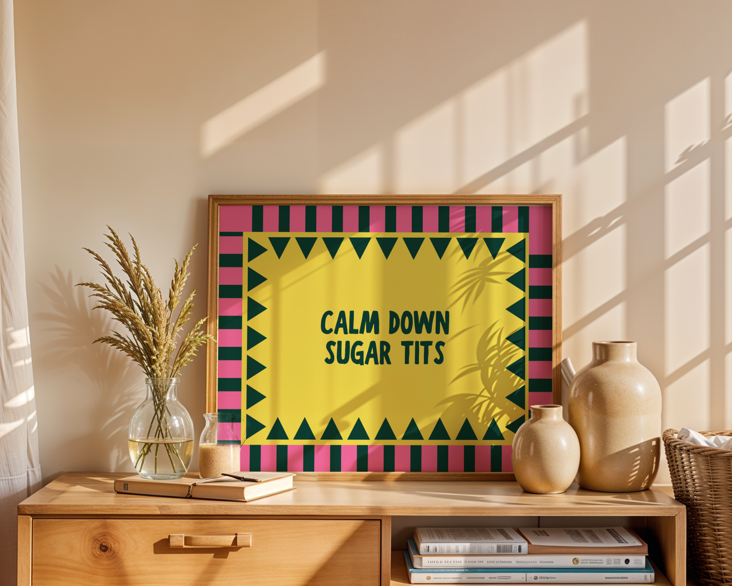 Calm Down Sugar Tits - Yellow