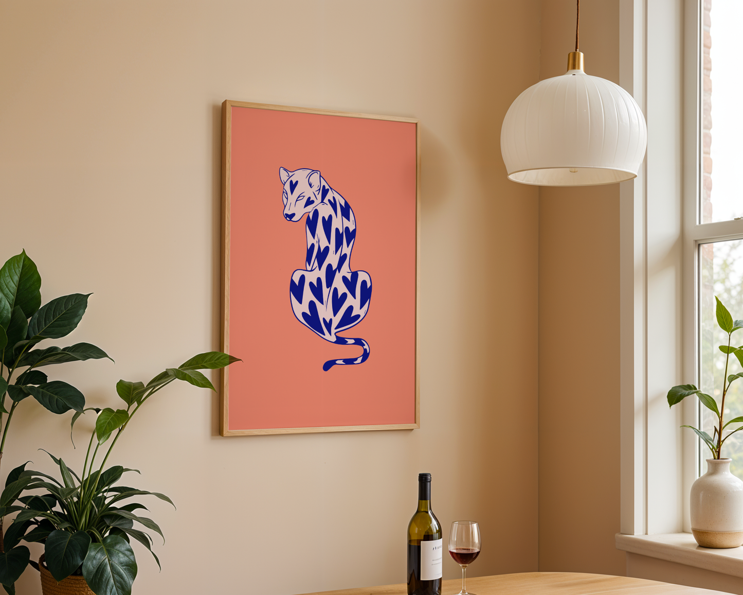 Heartthrob Leopard - Navy