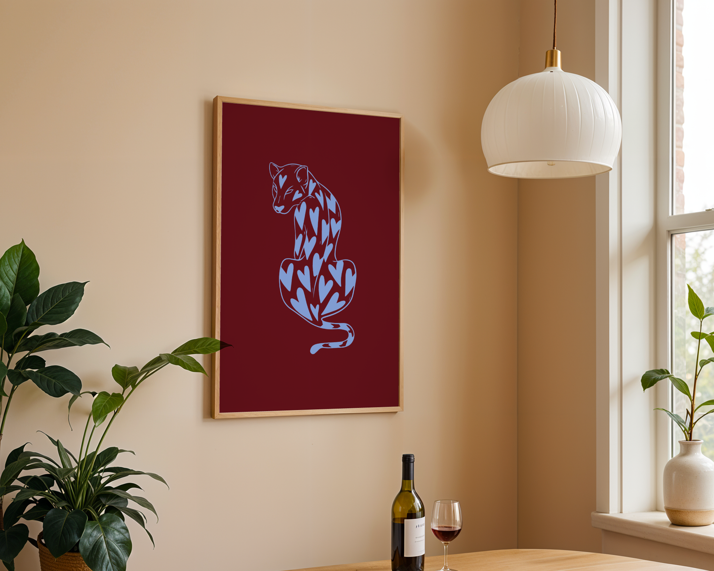 Heartthrob Leopard - Burgundy