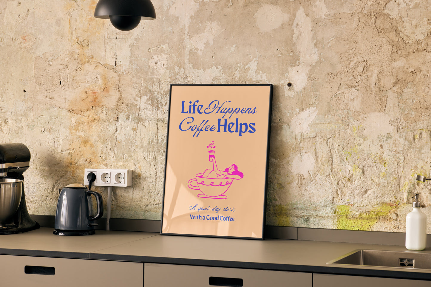Life Happens, Coffee Helps - Custard