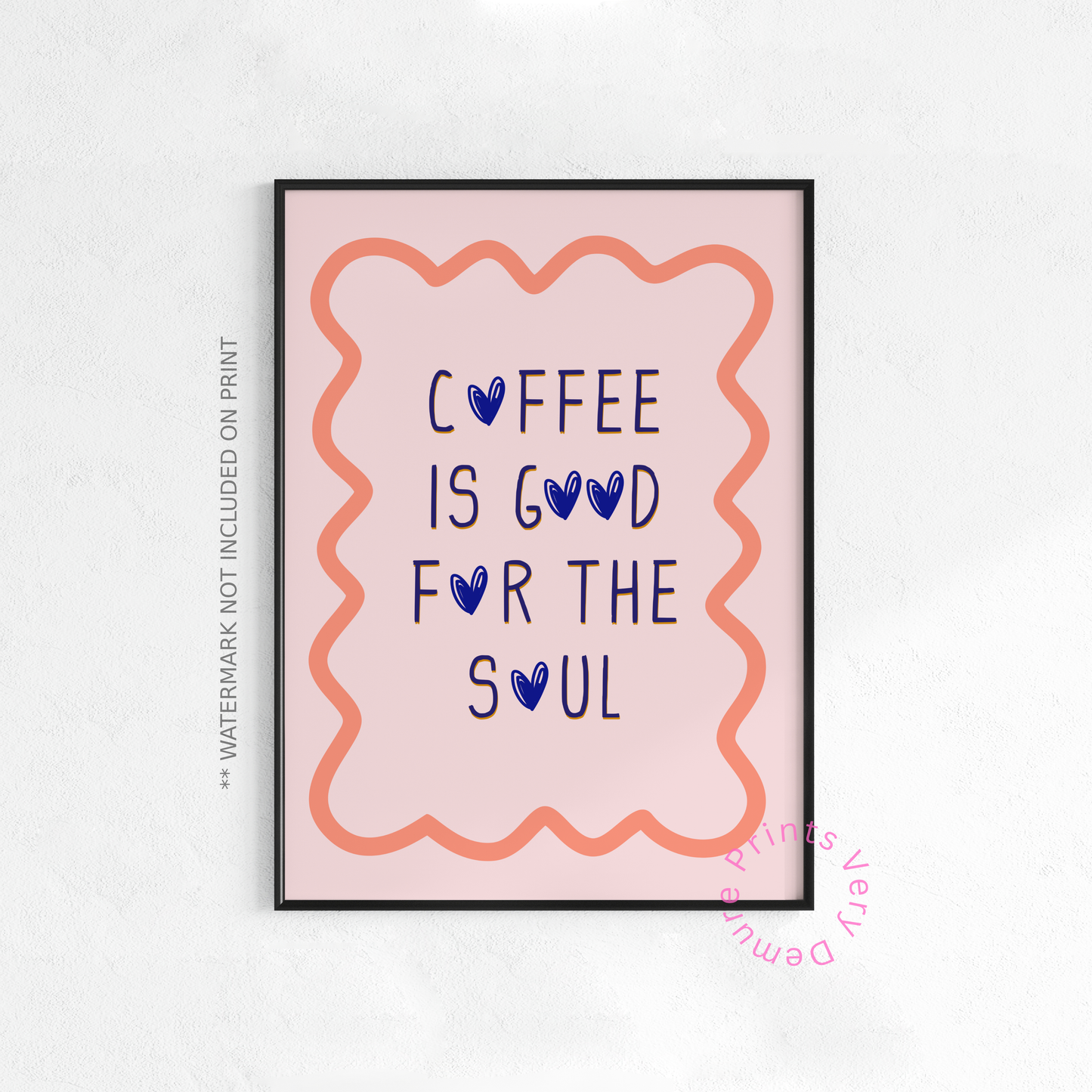 Coffee is Good for The Soul - Coral