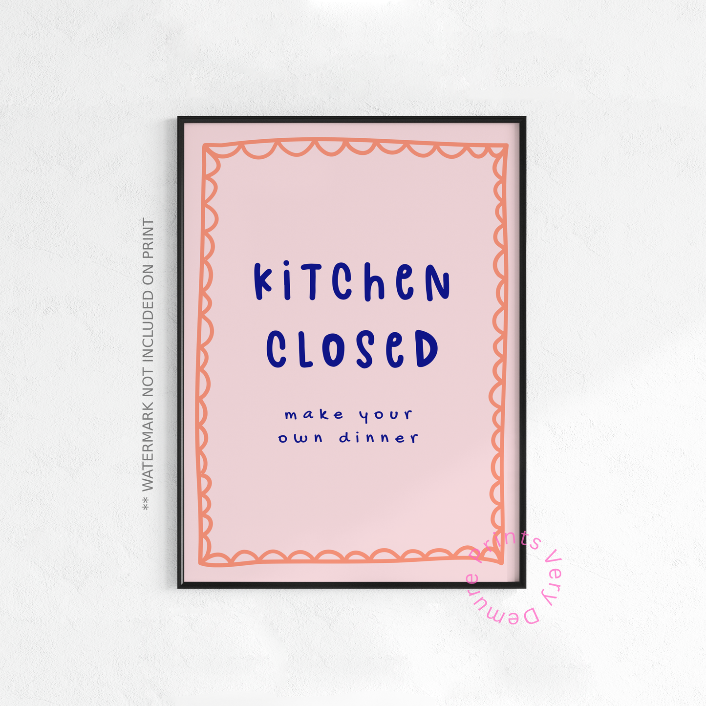 Kitchen Closed, Make Your Own Dinner