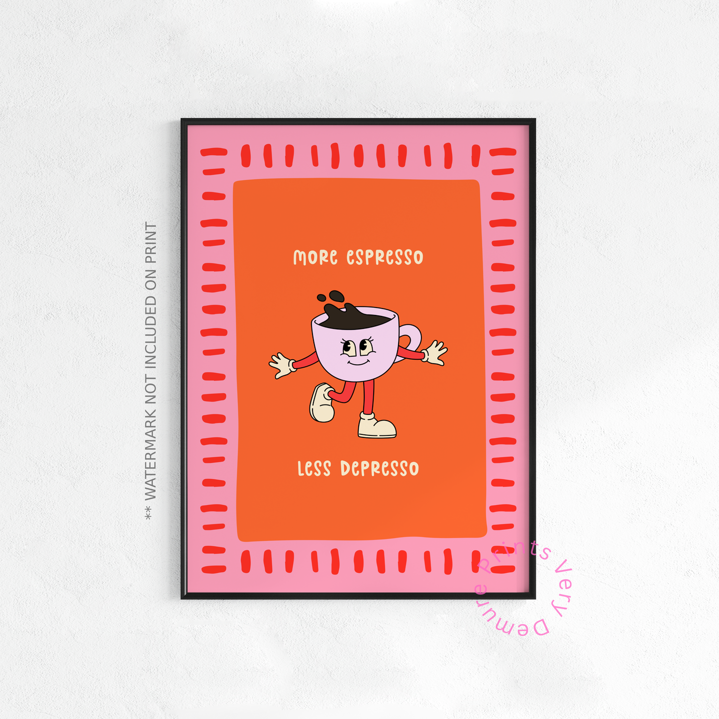 Plus d'expresso, moins de dépresso - Missy - Orange