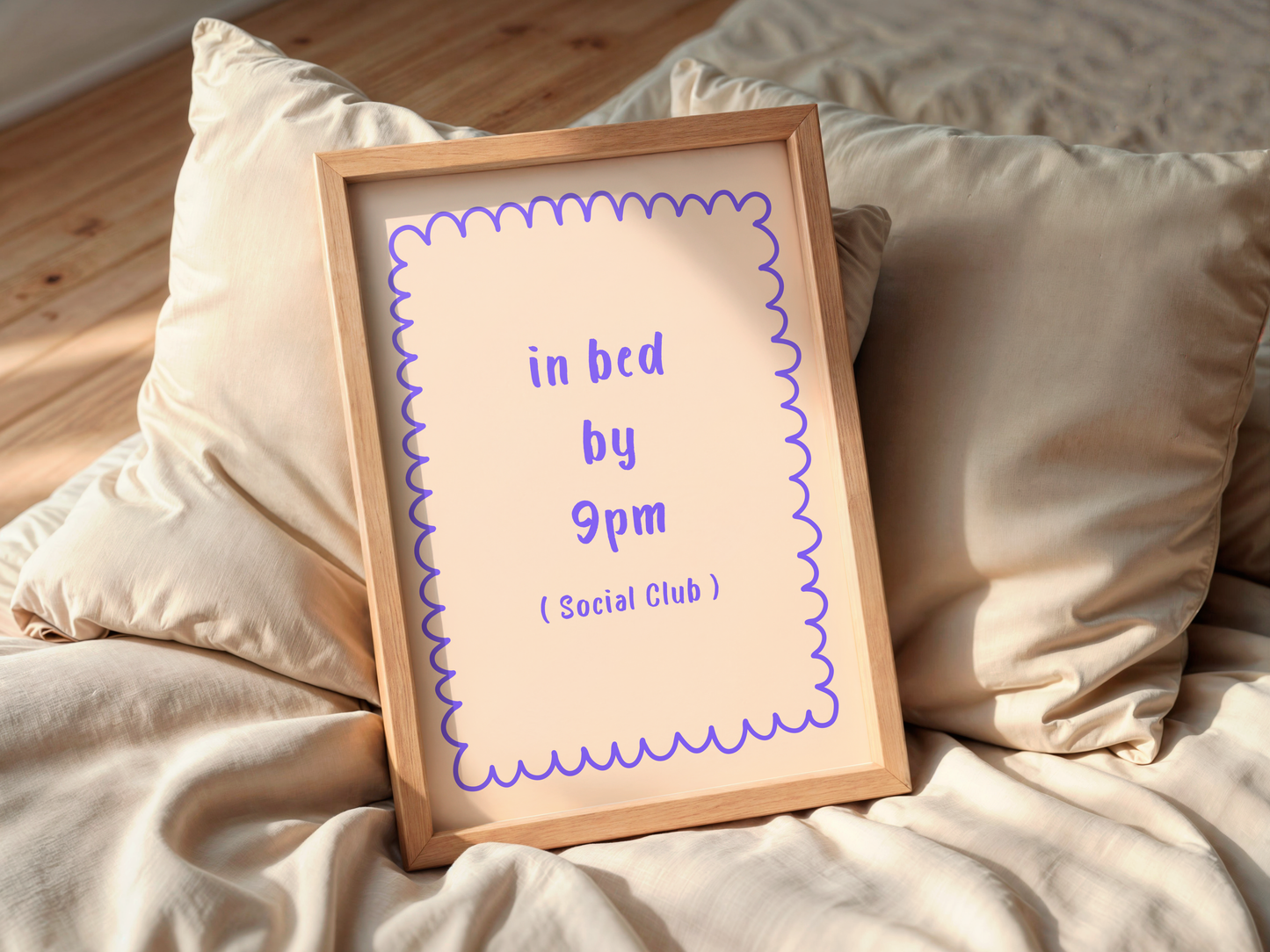 Im Bett bis 21 Uhr Club - Flieder