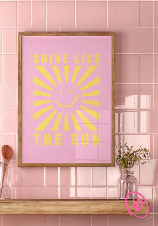 Shine Like The Sun - Light Pink & Yellow