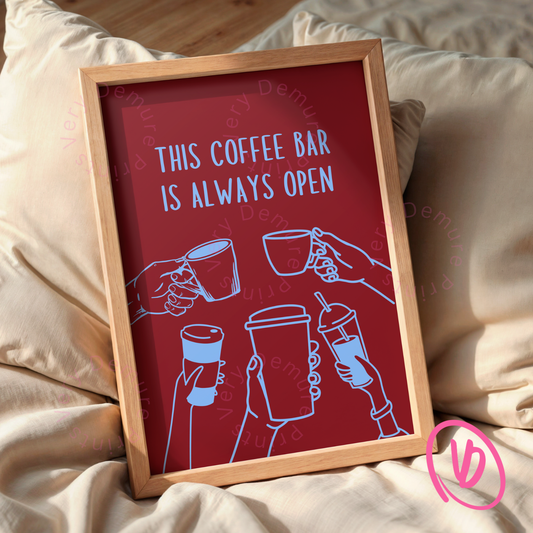 Ce café est toujours ouvert - Magenta