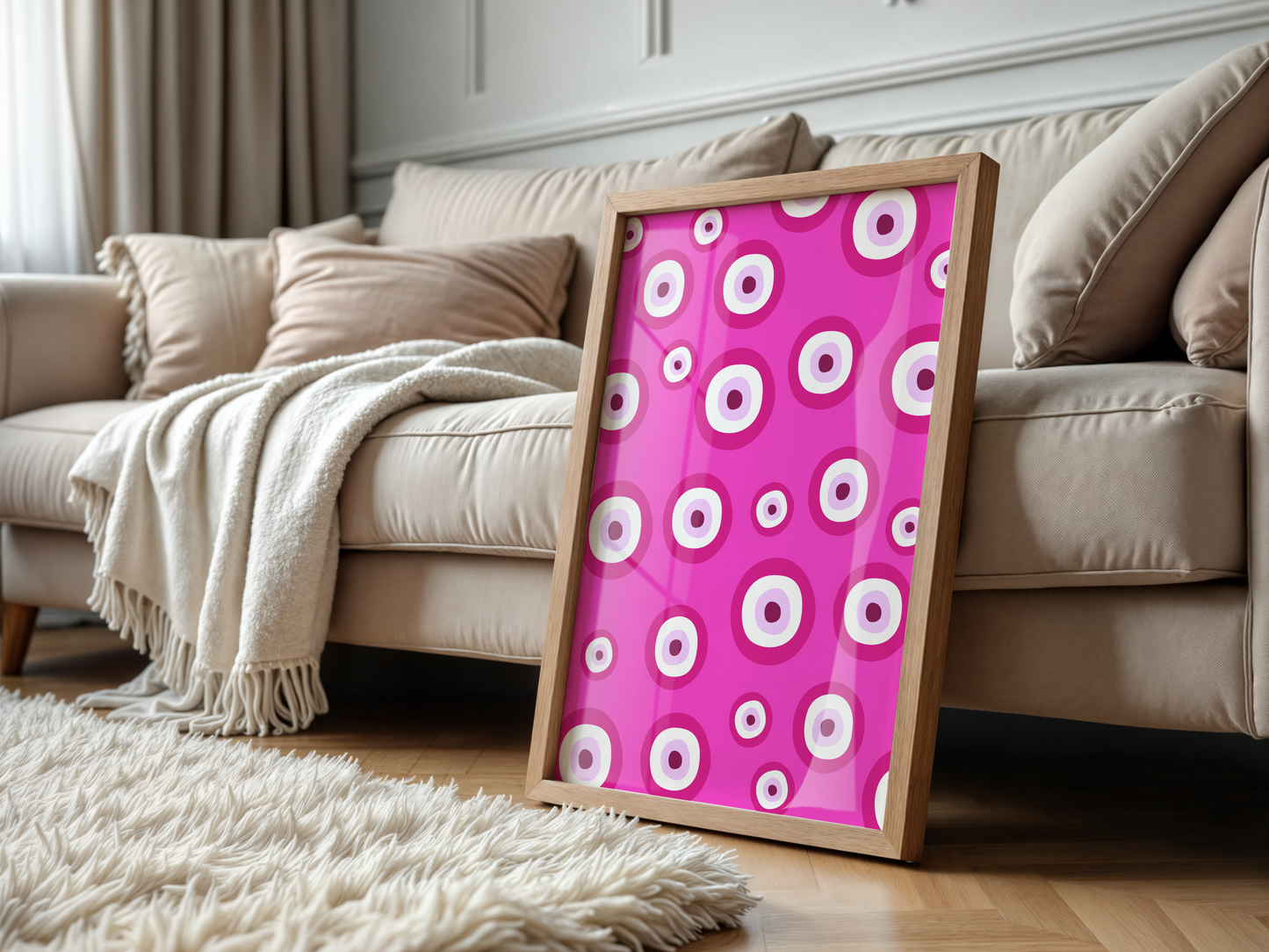 Greek Evil Eye - Pink