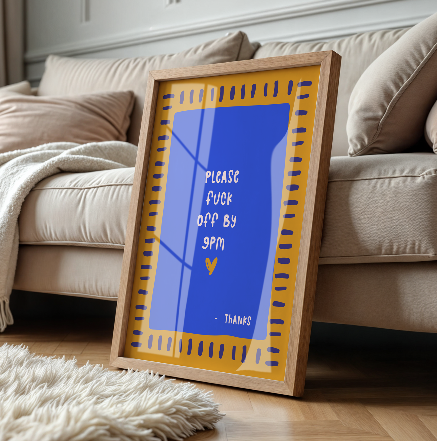 Bitte verpiss dich bis 21 Uhr - Blau