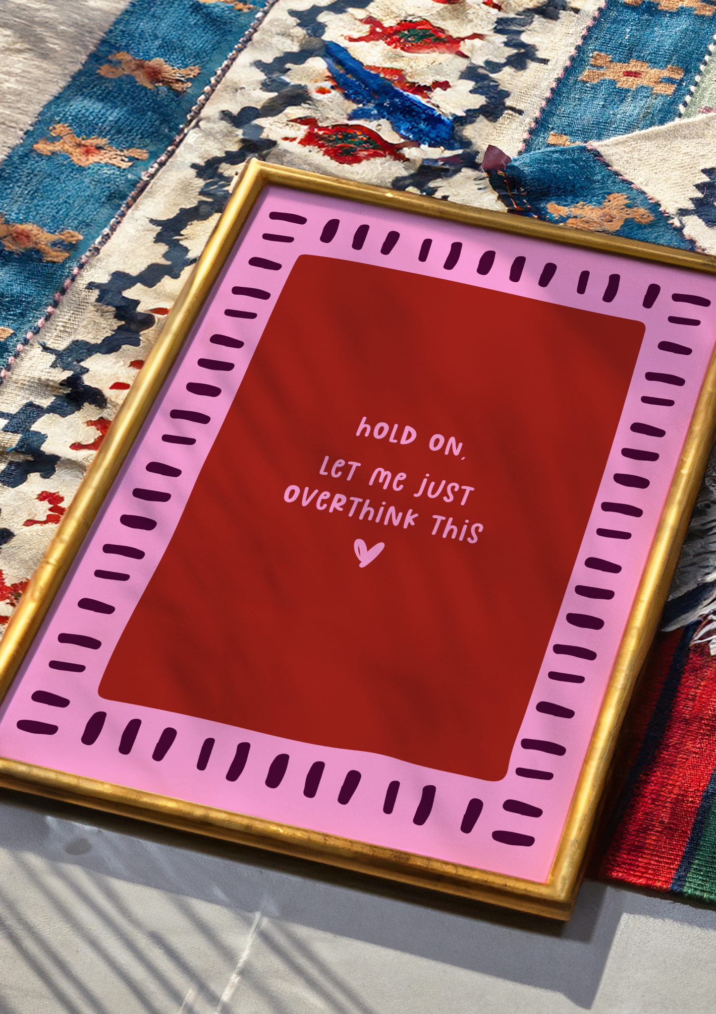 Hold on, Let me Overthink This - Burgundy