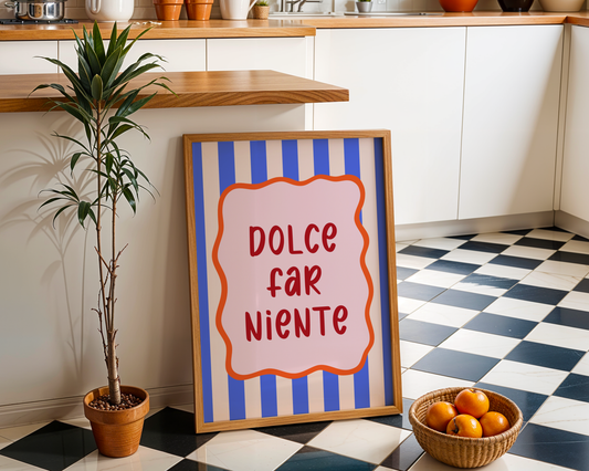 Dolce Far Niente - Blue & Orange