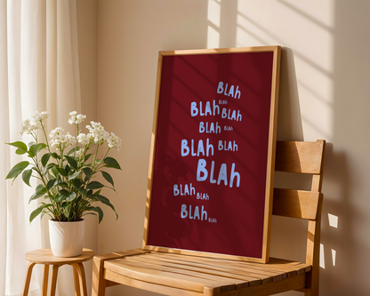 Blah Blah Burgundy