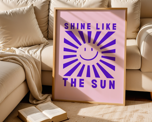 Shine Like The Sun - Purple & Pink