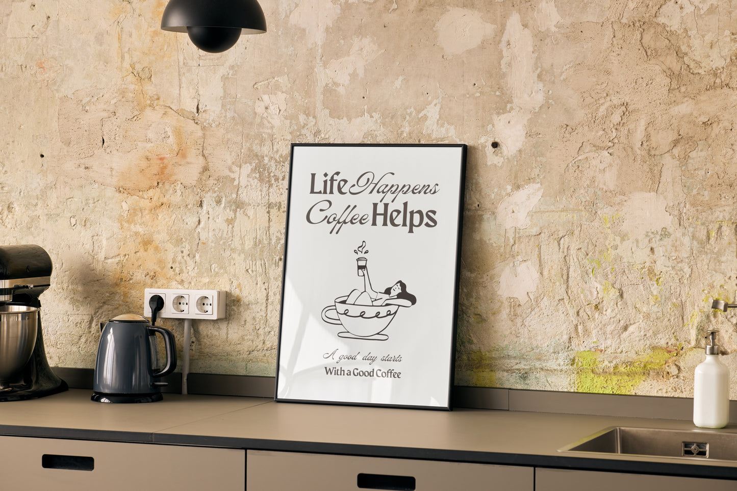 Life Happens, Coffee Helps - Neutral