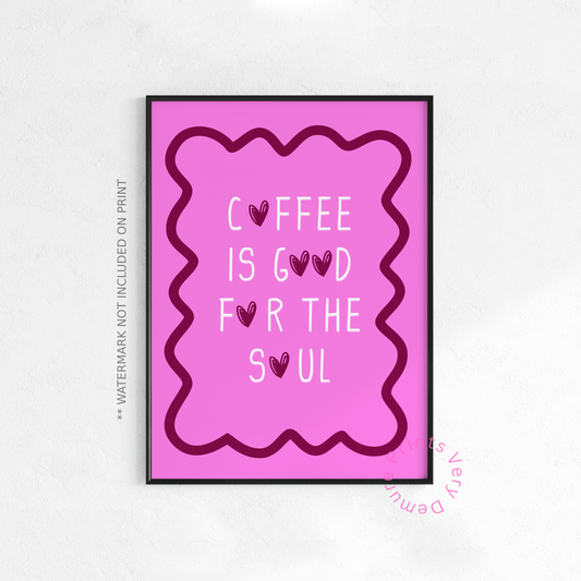 Kaffee ist gut für die Seele - Barbie Pink