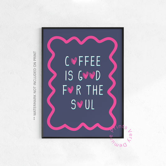Kaffee ist gut für die Seele - Grau