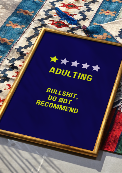 Adulting, Do Not Recommend
