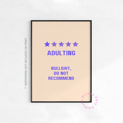 Adulting, Do Not Recommend