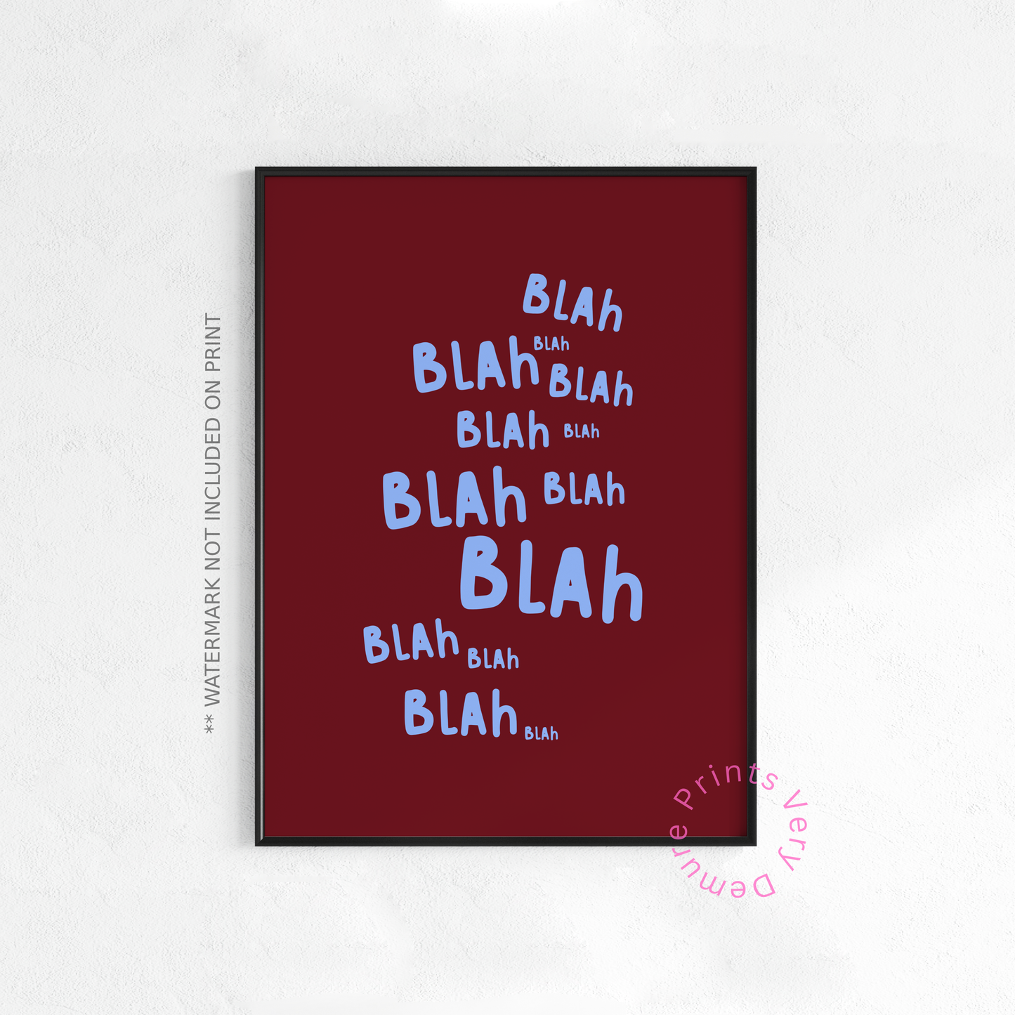 Blah Blah Burgundy