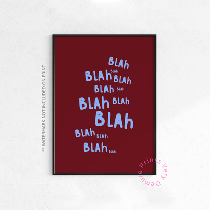 Blah Blah Burgundy