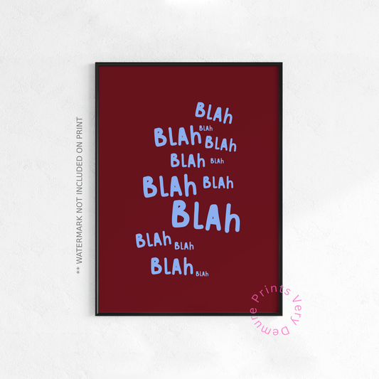 Blah Blah Burgundy
