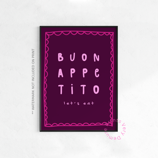 Buon Appetito, Let's Eat Magenta
