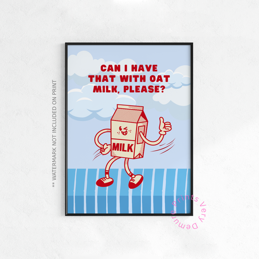 Can I Have that With Oat Milk Please - Red