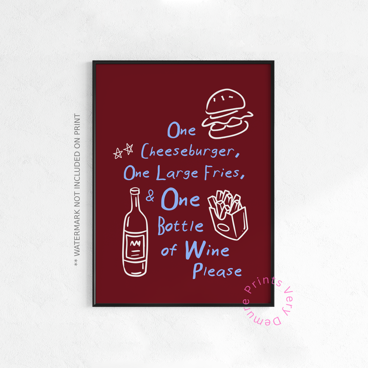 Cheeseburger Essentials - Burgundy