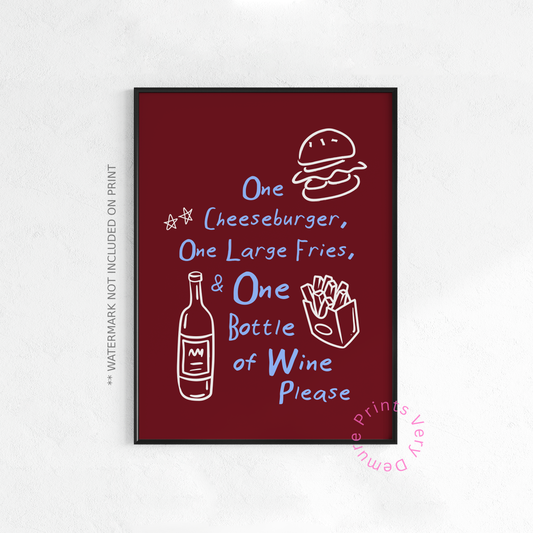 Cheeseburger Essentials - Burgundy
