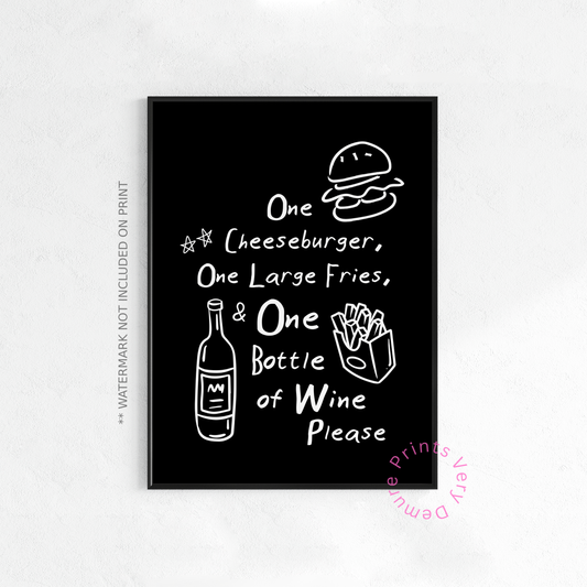 Cheeseburger Essentials - Monochrome Black