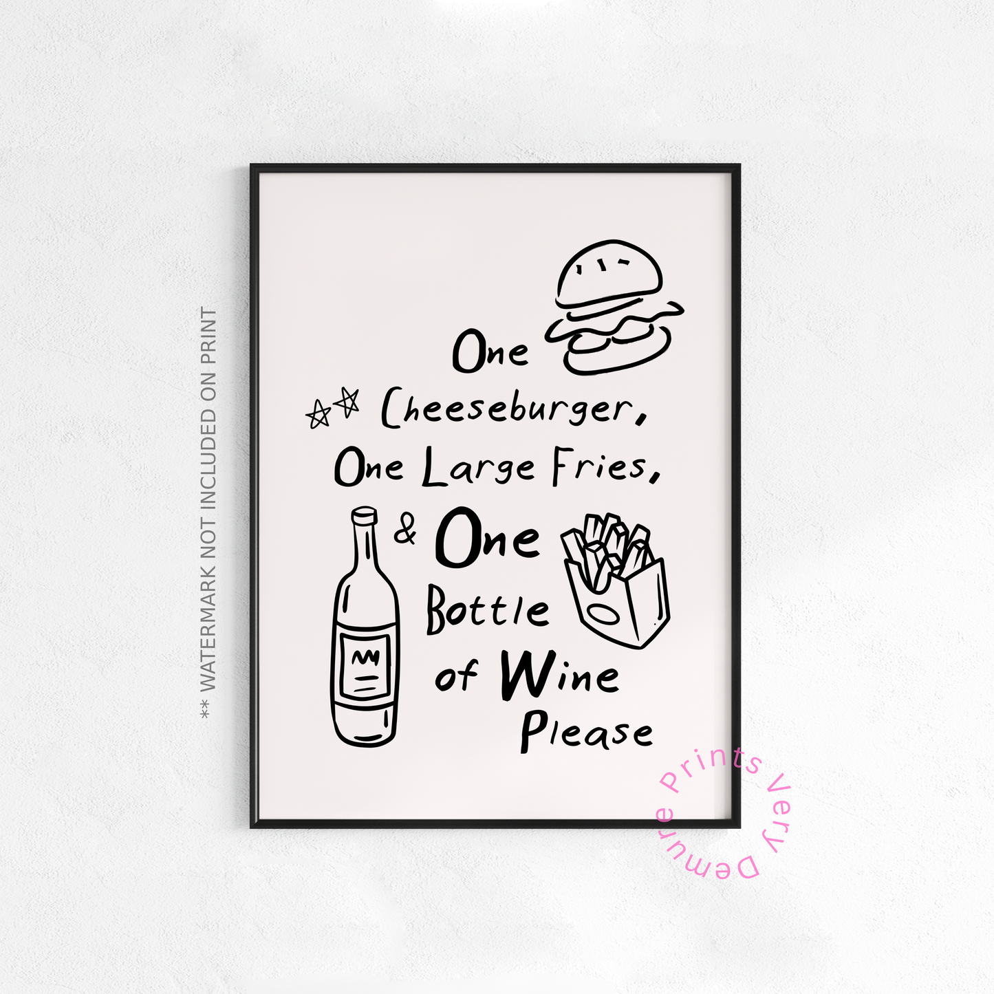 Cheeseburger Essentials - Monochrome White