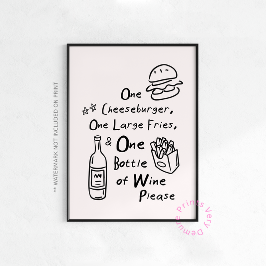 Cheeseburger Essentials - Monochrome White