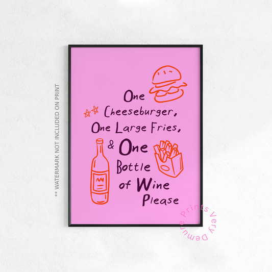 Cheeseburger Essentials - Pink