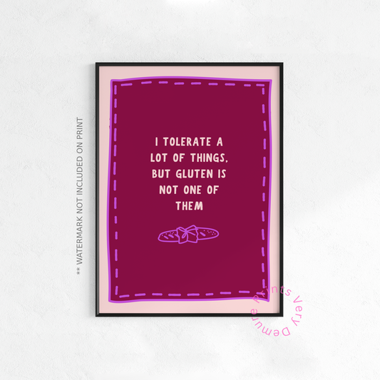 Gluten Intolerant - Magenta
