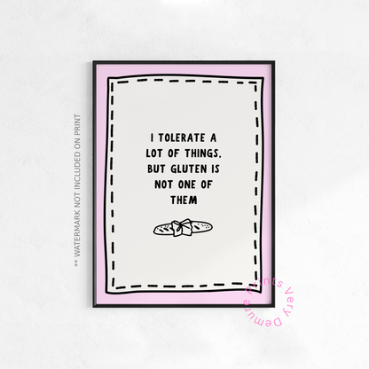 Gluten Intolerant