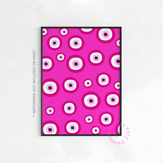 Greek Evil Eye - Pink