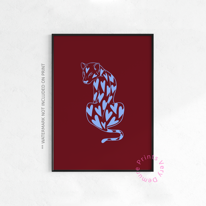 Heartthrob Leopard - Burgundy