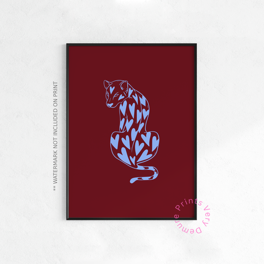 Heartthrob Leopard - Burgundy