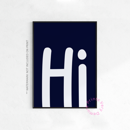 Hi - Monochrome