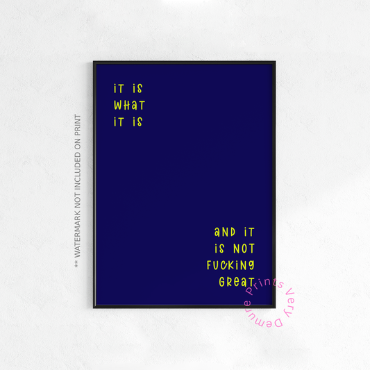 It is Not Fucking Fabulous - Blue Lumo