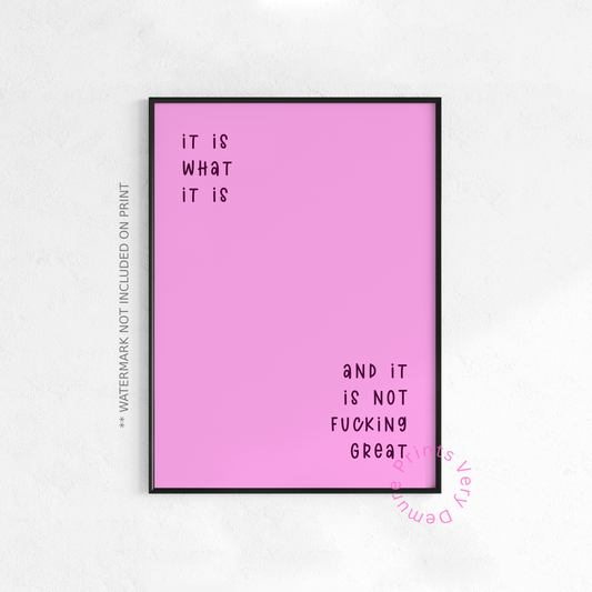 It is Not Fucking Fabulous - Pink