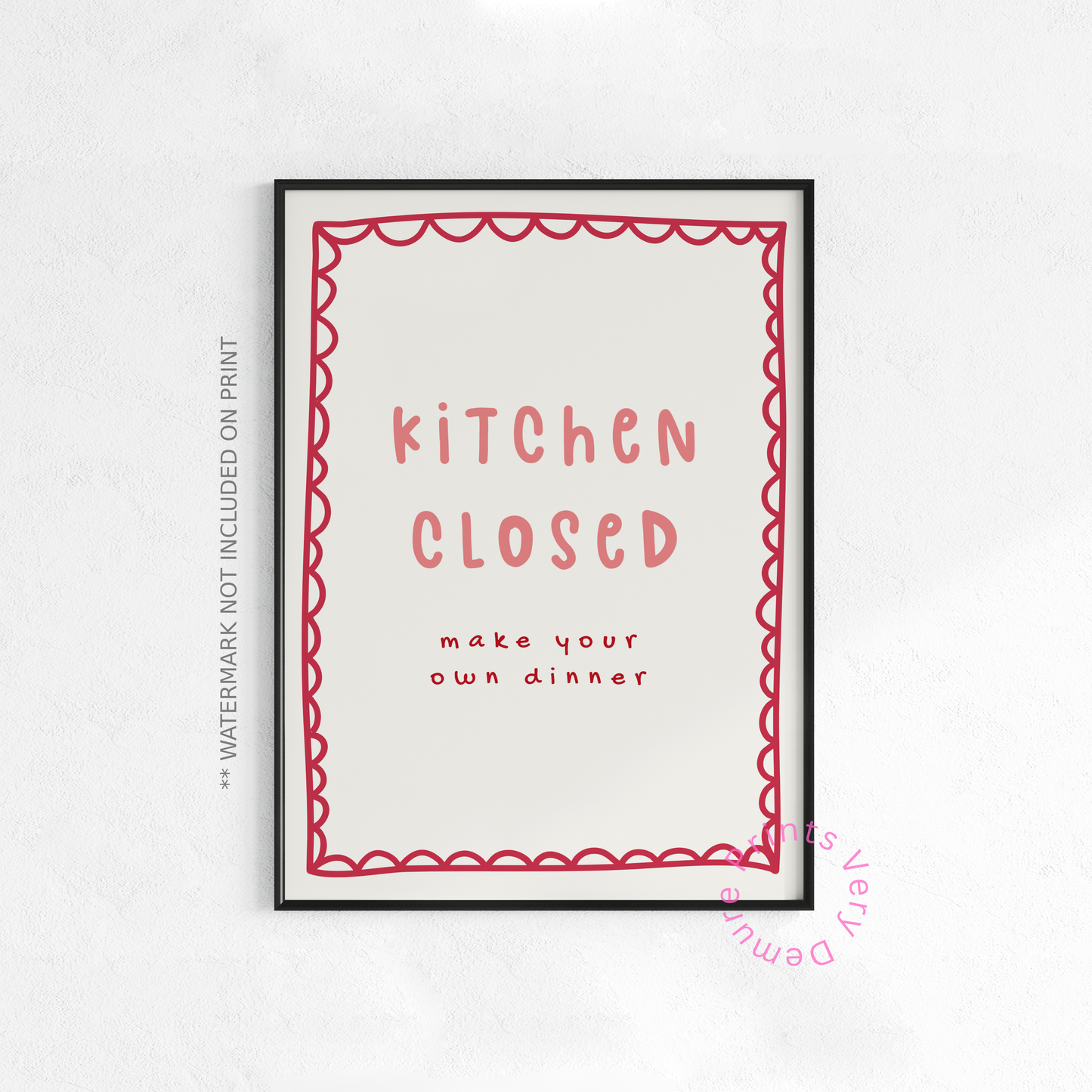 Kitchen Closed, Make Your Own Dinner