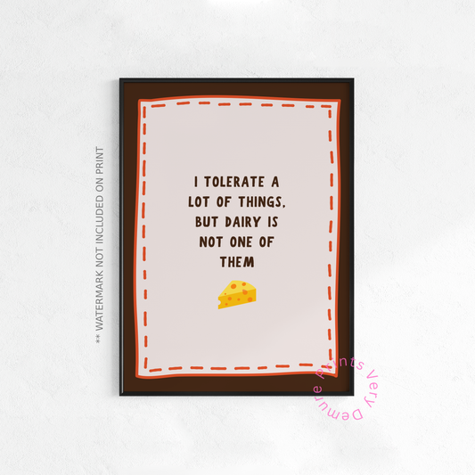 Lactose Intolerant - Neutral