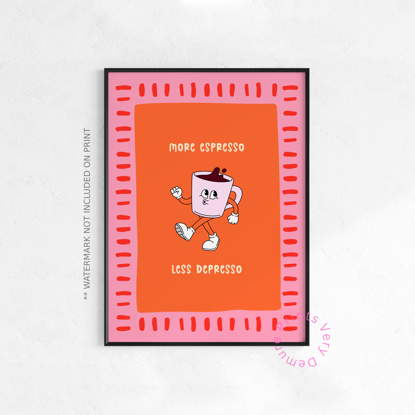 Plus d'espresso, moins de dépresso - Manny - Orange
