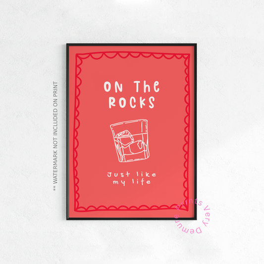 On the Rocks Just Like my Life - Coral
