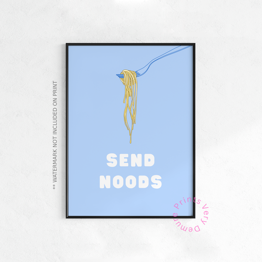 Send Noodles - Light Blue
